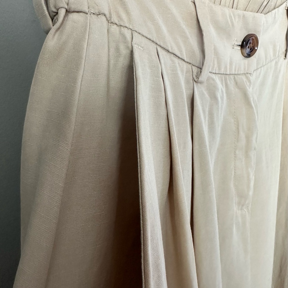 NWT Soft Tencel Linen blend Midi Skirt size M Chicos Pleated A line - Picture 7 of 13